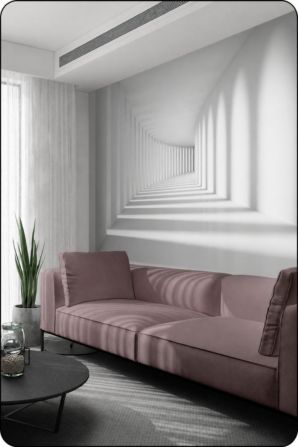 Флизелиновые фотообои "Абстракция. Геометрия", 300*283 см, белый, серый