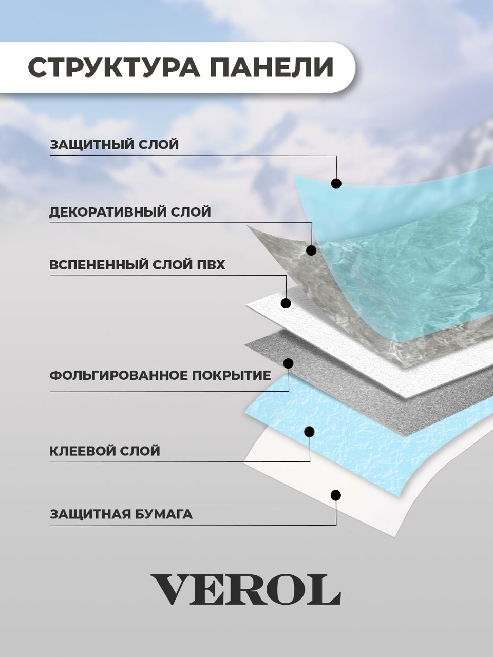 Самоклеящаяся панель "Текстура. Камень", 30*60 см, 20 шт., серый